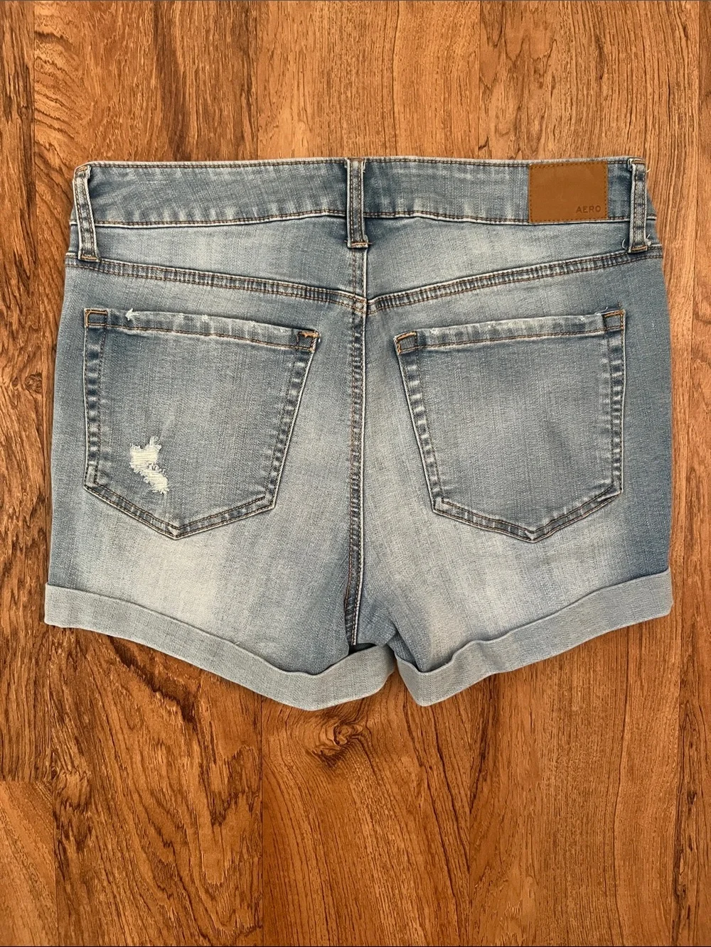 Aeropostale Midi Denim Shorts